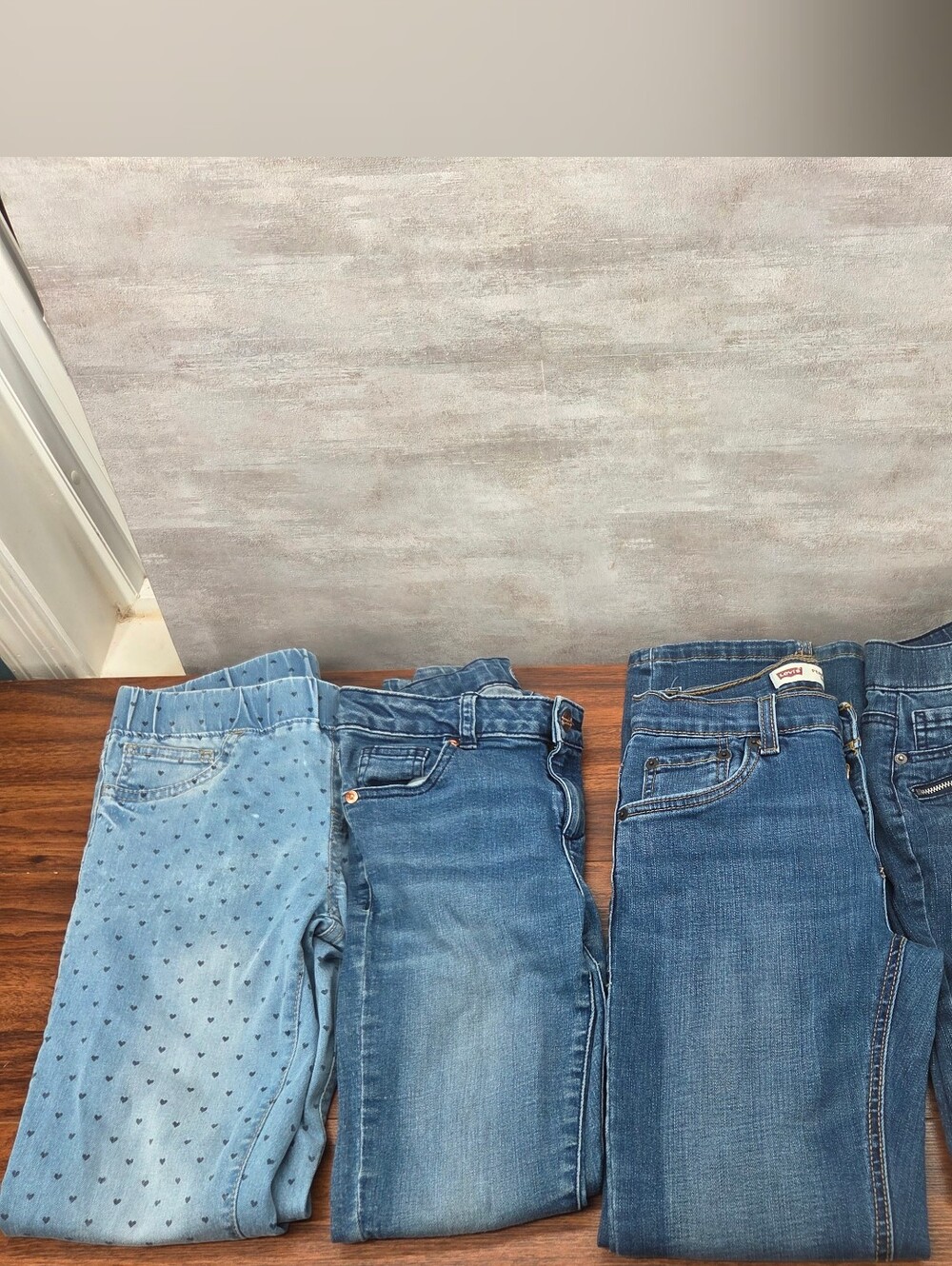 Girls Jeans Denim Bundle Size 12 Skinny Jeggings Levis